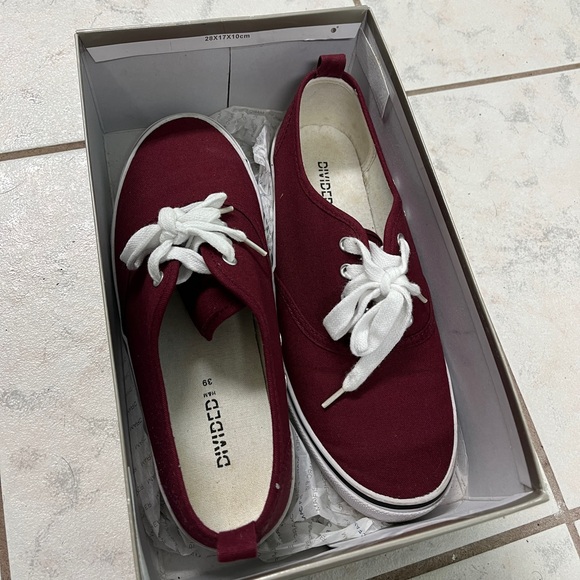 Maroon Canvas Sneakers - Picture 6 of 6
